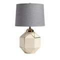 **Nowoczesna lampa stołowa z geometrycznym kloszem**