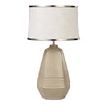 Lampa stołowa ceramiczna z abażurem